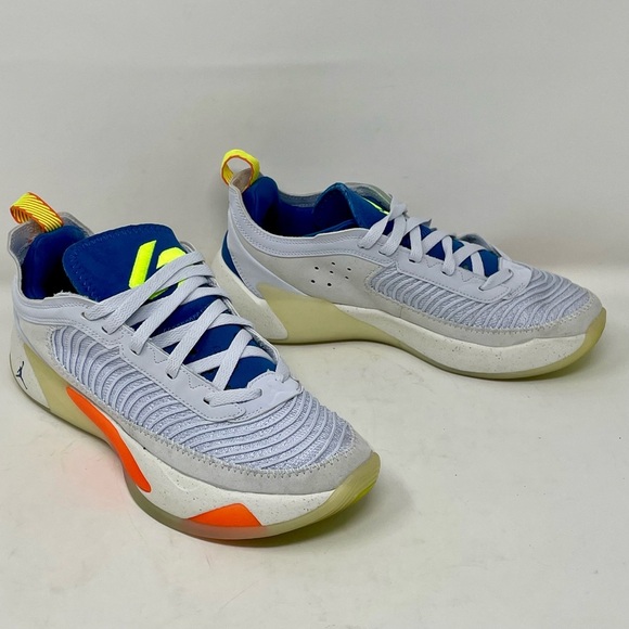 Nike Air Luka 1 White and Orange Athletic Sneakers - Picture 2 of 9